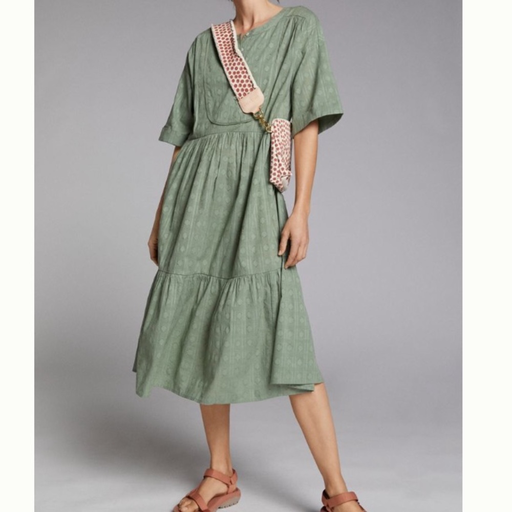 Anthropoligie Fern Tiered Maxi Dress